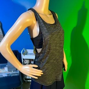 NWOT $68 LuluLemon Athletica | Tank w/ Sports Bra Combo | 2 in 1 Athleisure Gray